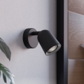 Eglo - Aplique de parede com foco 1xGU10/5W/230V, preto