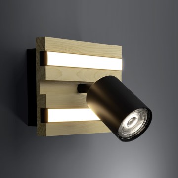 Eglo - Aplique de parede com spots LED/2,2W/230V + 2xLED/1,2W + 2xLED/2W bege/preto