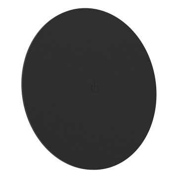 Eglo - Aplique de parede LED recarregável e regulável LED/2W/5V 1800 mAh preto + comando remoto