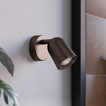 Eglo - Aplique de parede orientável 1xGU10/5W/230V bronze