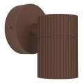 Eglo - Aplique de parede para exterior 1xGU10/28W/230V IP44 castanho