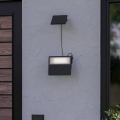 Eglo - Aplique de parede solar LED com sensor LED/8,7W/3,7V 3600 mAh IP44 preto