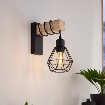 Eglo - Aplique de parede TOWNSHEND 1xE27/60W/230V
