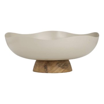 Eglo - Bandeja decorativa diâmetro 25 cm bege