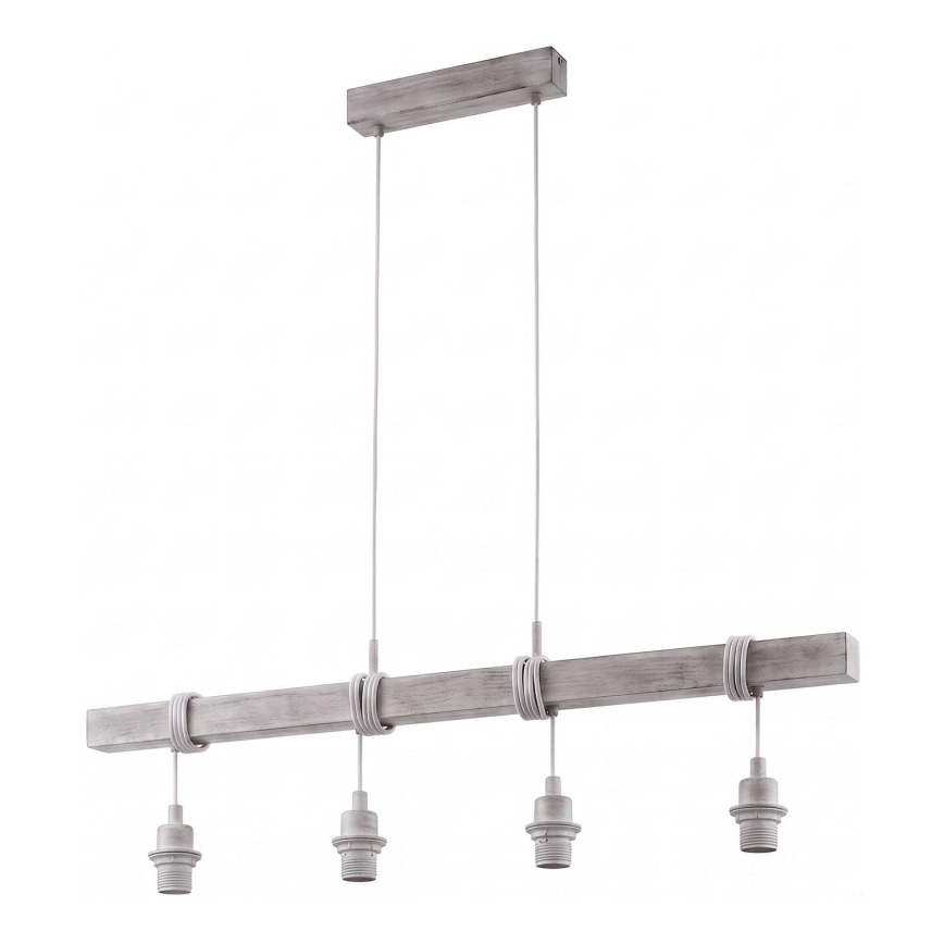 Eglo - Cabo de alimentação TOWNSHEND 4xE27/60W/230V pinho/cinzento