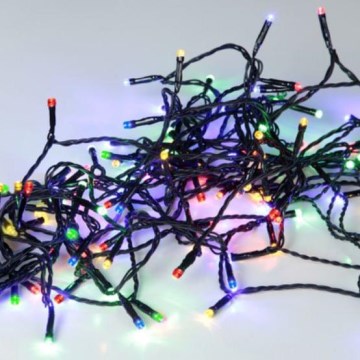 Eglo - Cadeia de luzes de Natal LED para exterior, 80 LEDs, 8 m, IP44, multicolorido