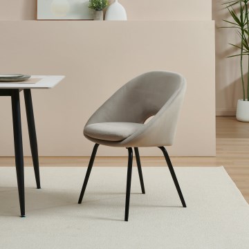 Eglo - Cadeira de jantar 80x56 cm cinza
