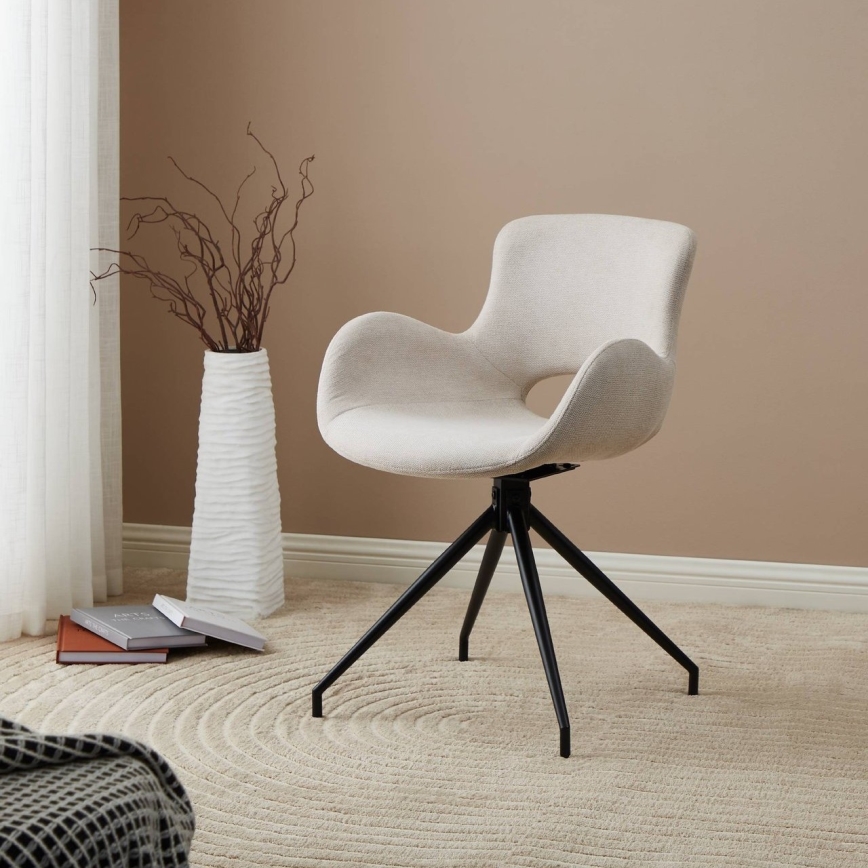 Eglo - Cadeira de refeição 82x58 cm creme/preto