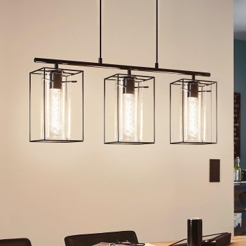 Eglo - Candeeiro 3xE27/60W/230V