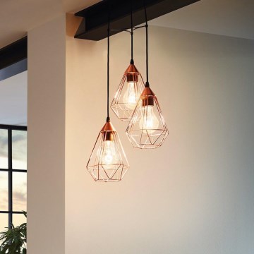 Eglo - Candeeiro 3xE27/60W/230V