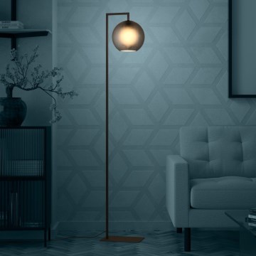 Eglo - Candeeiro de chão 1xE27/40W/230V fumado