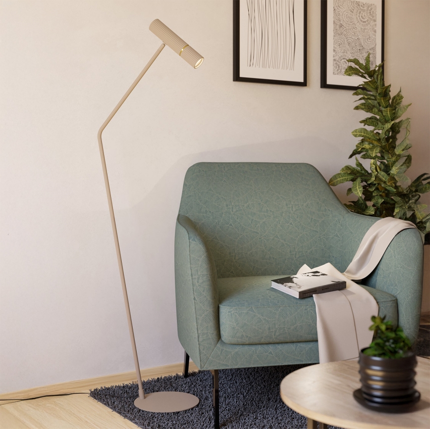 Eglo - Candeeiro de chão LED 1xGU10/5W/230V 3000K bege