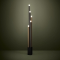 Eglo - Candeeiro de chão LED com regulação 5xLED/3,7W/230V 3000K antracite/dourado