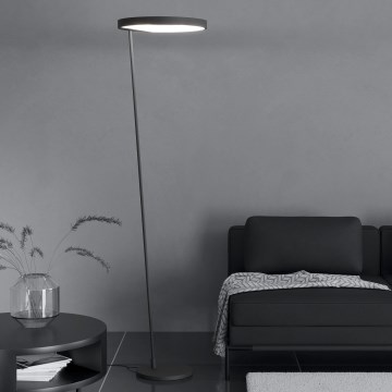 Eglo - Candeeiro de chão LED com regulação LED/23W/230V 3000K preto