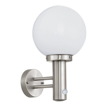 Eglo - Candeeiro de exterior com sensor 1xE27/60W/230V IP44