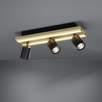 Eglo - Candeeiro de focos LED 3xLED/2,2W/230V + 2xLED/1,2W + 2xLED/2W bege/preto