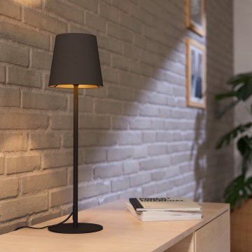 Eglo - Candeeiro de mesa 1xE14/40W/230V preto/castanho