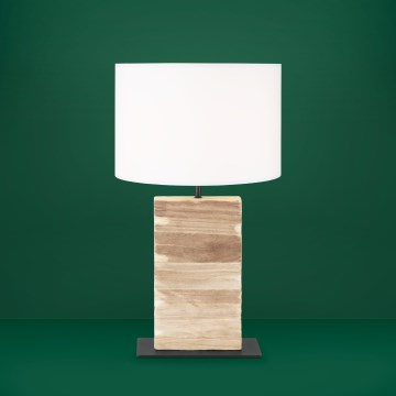 Eglo - Candeeiro de mesa 1xE27/40W/230V 62,5 cm castanho