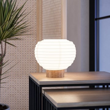 Eglo - Candeeiro de mesa 1xE27/40W/230V branco/bege