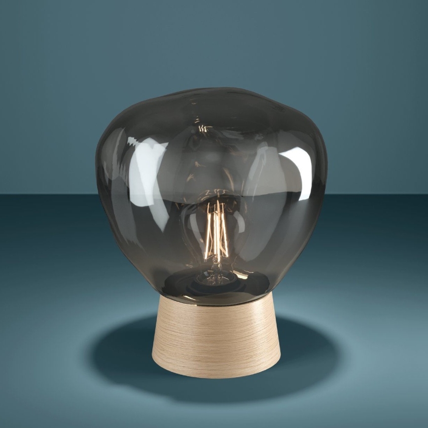 Eglo - Candeeiro de mesa 1xE27/40W/230V fumado