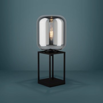 Eglo - Candeeiro de mesa 1xE27/40W/230V fumado