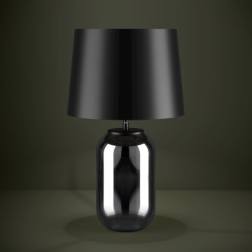 Eglo - Candeeiro de mesa 1xE27/40W/230V preto/fumado