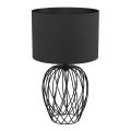 Eglo - Candeeiro de mesa 1xE27/40W/230V preto