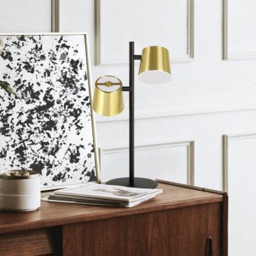 Eglo - Candeeiro de mesa LED 2xGU10/4,6W/230V 3000K dourado