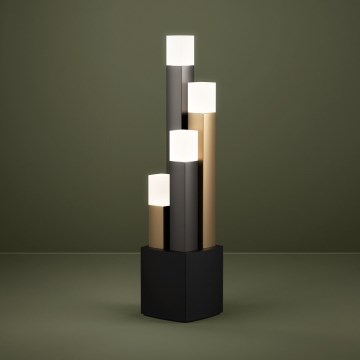 Eglo - Candeeiro de mesa LED com regulação 4xLED/3,7W/230V 3000K antracite/dourado