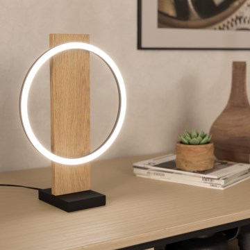 Eglo - Candeeiro de mesa LED LED/12W/230V 3000K bege/preto