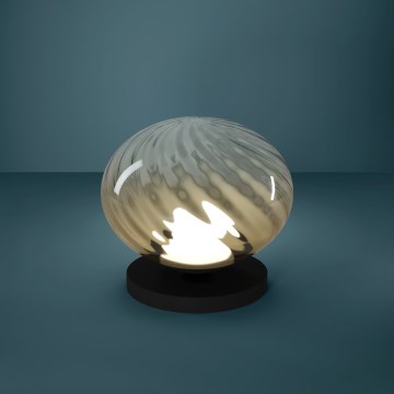 Eglo - Candeeiro de mesa LED regulável LED/5,8W/230V 2200-6500K bege/fumê + controlo remoto