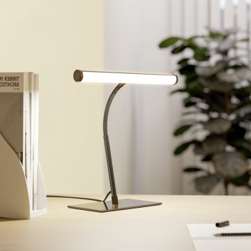 Eglo - Candeeiro de mesa tátil dimerizável LED/5W/230V 2700/4000/6500K preto cromado