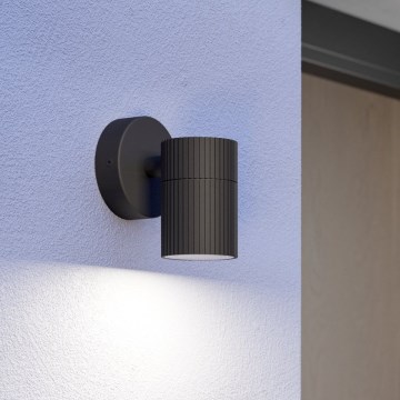 Eglo - Candeeiro de parede para exterior 1xGU10/28W/230V IP44 preto