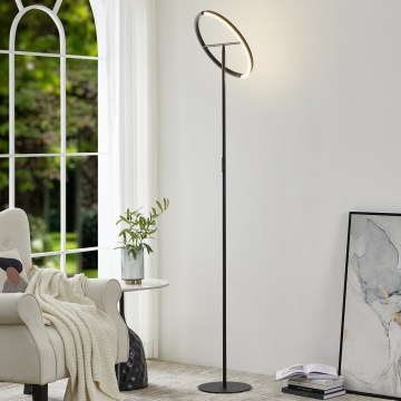 Eglo - Candeeiro de pé LED dimerizável 2xLED/8,8W/230V preto