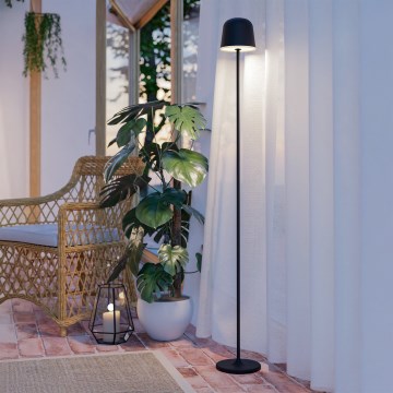 Eglo - Candeeiro de pé LED para exterior LED/4,3W/5V 2400/3000/4000K IP54 preto