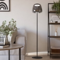 Eglo - Candeeiro de pé LED RGBW regulável LED/15,5W/230V 2700-6500K fumado