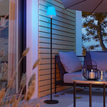 Eglo - Candeeiro de pé recarregável para exterior LED RGBW dimerizável/LED/2,2W/3,7V 3000K 2200 mAh IP54