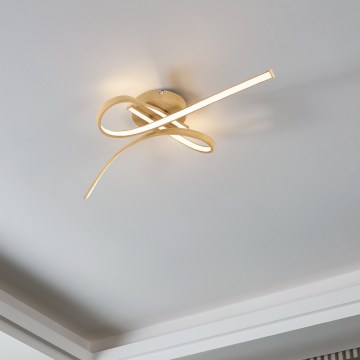 Eglo - Candeeiro de tecto LED/20,5W/230V castanho
