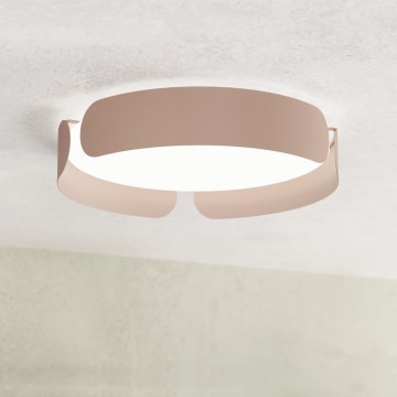 Eglo - Candeeiro de tecto LED 20W/230V, Ø 37 cm, castanho