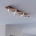 Eglo - Candeeiro de tecto LED 2xLED/13W/230V + LED/16W preto/castanho