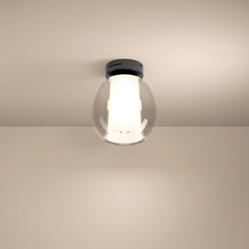 Eglo - Candeeiro de tecto LED dimável LED/5,5W/230V + LED/1,6W 2200-6500K acabamento cromado brilhante + controlo remoto