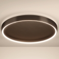 Eglo - Candeeiro de tecto LED dimerizável, 10 W/230 V + 4x LED 9,5 W, 2200–6500 K, Ø 55 cm, castanho, com comando à distância