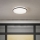 Eglo - Candeeiro de tecto LED para casa de banho LED/18W/230V 3000/4000/6500K Ø 34 cm IP54 preto