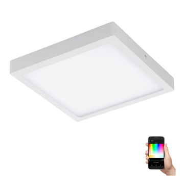 Eglo - Candeeiro de tecto LED RGBW dimerizável FUEVA-C LED/21W/230V 30x30 cm