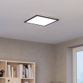 Eglo - Candeeiro de tecto LED RGBW dimerizável LED/19W/230V 2700-6500K 40x40 cm preto