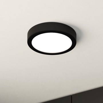 Eglo - Candeeiro de tecto para casa de banho LED/11W/230V IP44 preto Ø 16 cm