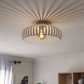 Eglo - Candeeiro de teto 1xE27/40W/230V Ø 43 cm cor areia