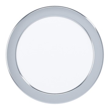 Eglo - Candeeiro de teto embutido LED para casa de banho, 10,5 W, 230 V, IP44, Ø 16,6 cm