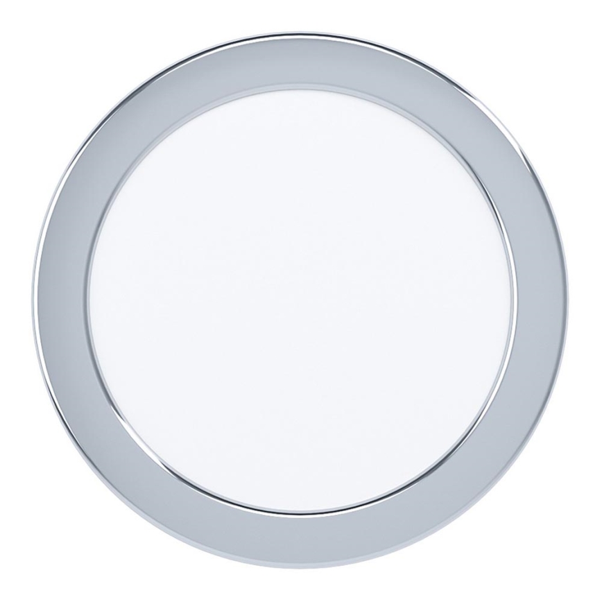 Eglo - Candeeiro de teto embutido LED para casa de banho, 10,5 W, 230 V, IP44, Ø 16,6 cm