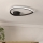 Eglo - Candeeiro de teto LED, 9,7 W, 230 V, 2700/4000/6500 K, Ø 37,5 cm, preto